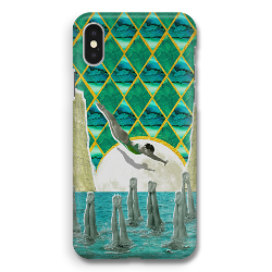 'Diving in the Moonlight' Phone Case